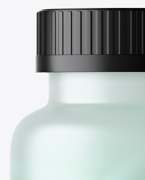 Frosted Bottle With Pills Mockup Frosted Bottle With Pills Mockup