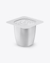 Opened Plastic Cup Mockup - Half Side View
