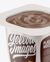 Opened Plastic Cup Mockup - Half Side View