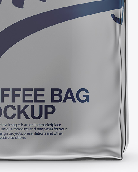 Matte Metallic Bag Mockup - Front View