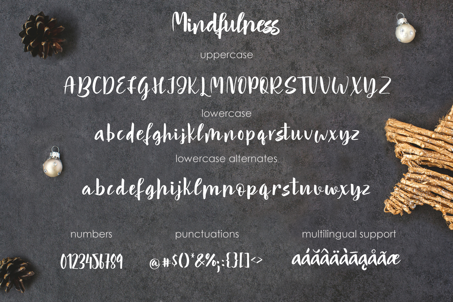 Mindfulness - handwritten font