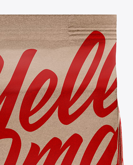 Kraft Bag Mockup - Front View