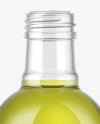 750ml Clear Glass Olive Oil Bottle Mockup