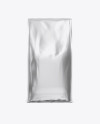 Metallic Coffee Bag Mockup - Front View