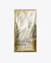 Metallic Coffee Bag Mockup - Front View