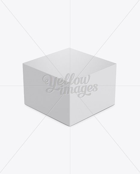 Paperboard Box Mockup - Horizontal Orientation (High-Angle Shot)