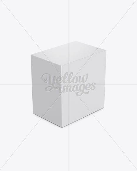 Paperboard Box Mockup - Vertical Orientation (High-Angle Shot)