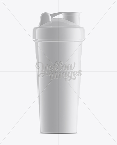 White Shaker Bottle Mockup