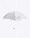 Open Umbrella Mockup - Side View