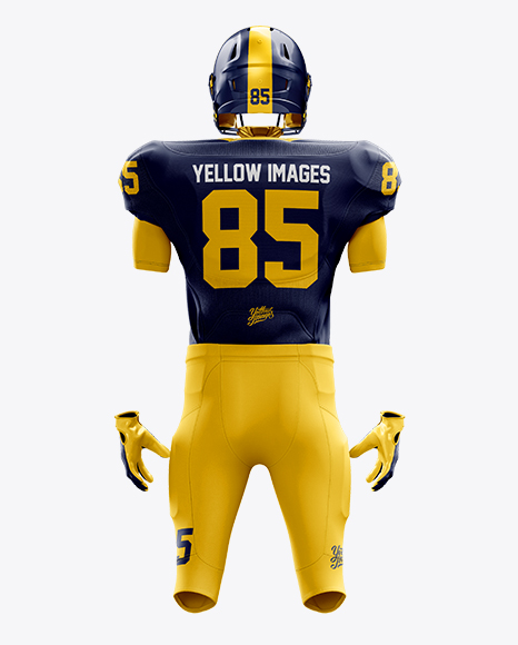 American Football Kit Mockup - Back View