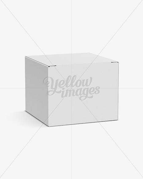 50ml Box Mockup Half-Side View