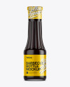 Smoky Barbecue Sauce Bottle Mockup Smoky Barbecue Sauce Bottle Mockup