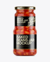 Baked Beans in Tomato Sauce Jar Mockup