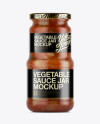 Canned Vegetable Sauce Jar Mockup Canned Vegetable Sauce Jar Mockup