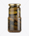 Glass Jar of Pickled Cucumbers Mockup