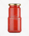 Hot Chili Pepper Sauce Jar Mockup