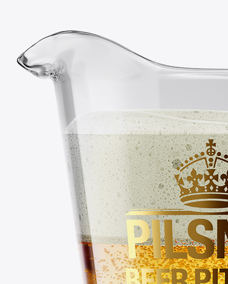 Pilsner Beer Pitcher Mockup