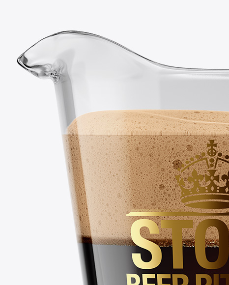 Stout Beer Pitcher Mockup