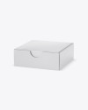 Glossy Paper Box Mockup - Half Side View