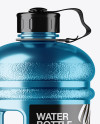 Metallic 2.2l Gym Water Bottle Mockup - Side View