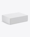 Paper Box Mockup - Half Side View (High-Angle Shot)