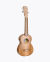 Wooden Ukulele Mockup - Half Side View
