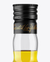 Clear Glass Yellow Syrup Bottle Mockup