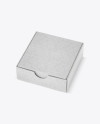 Kraft Paper Box Mockup - Half Side View (High-Angle Shot)