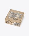 Kraft Paper Box Mockup - Half Side View (High-Angle Shot)