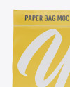 Stitched Paper Bag Mockup - Front View