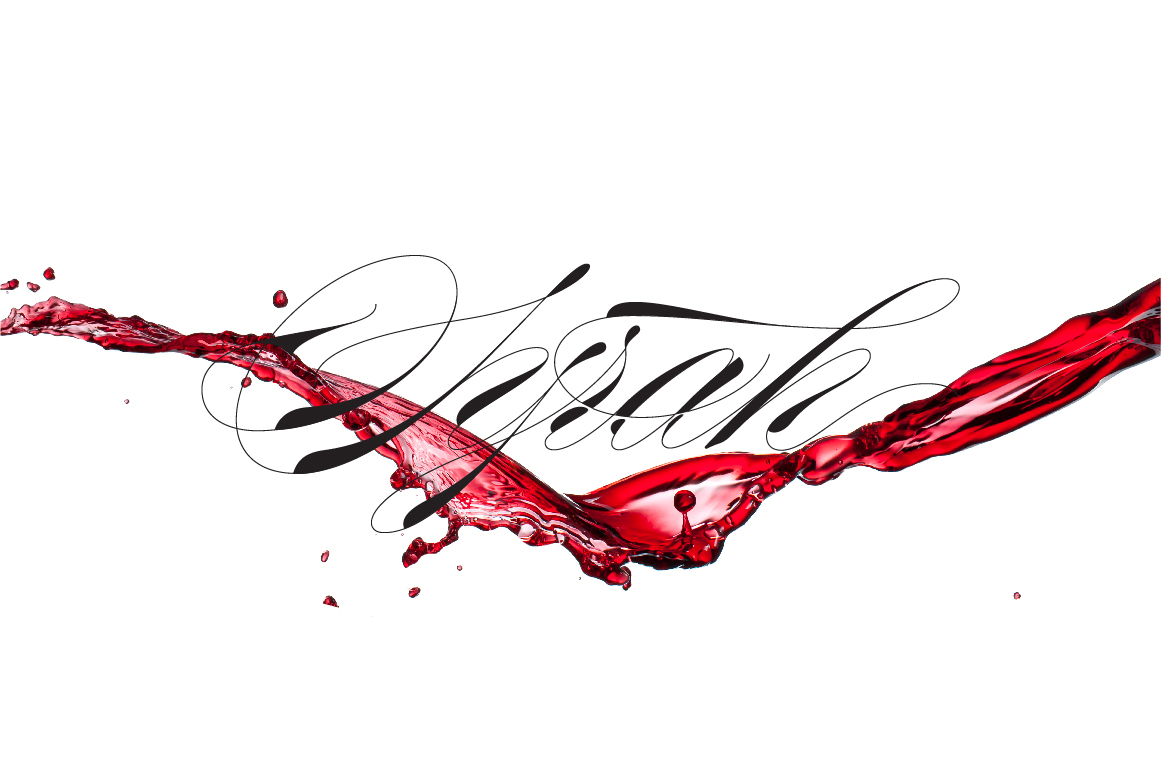 Wine type lettering collection