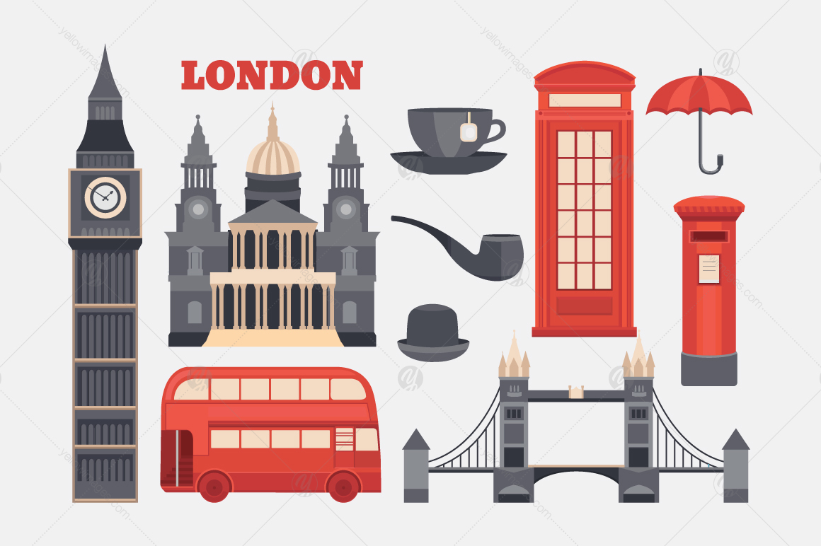 London vector set