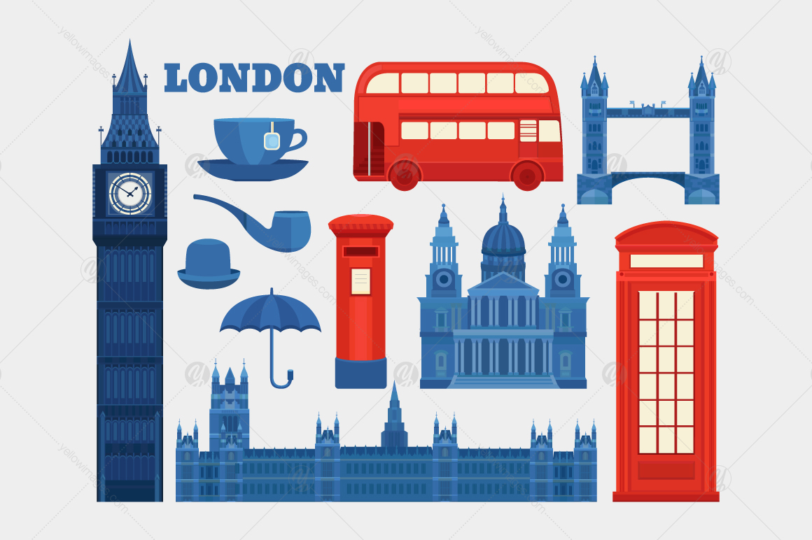 London vector set