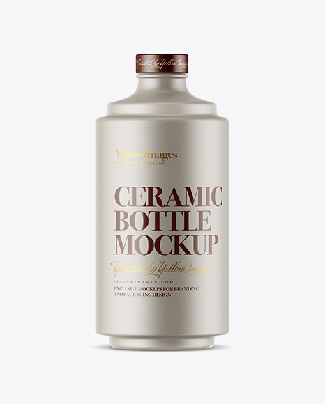 Ceramic Bottle Mockup Ceramic Bottle Mockup
