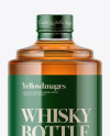 Glass Bottle W/ Whisky Mockup Glass Bottle W/ Whisky Mockup