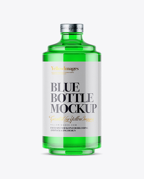 Glass Bottle W/ Liquor Mockup Glass Bottle W/ Liquor Mockup