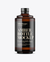 Amber Glass Bottle Mockup Amber Glass Bottle Mockup