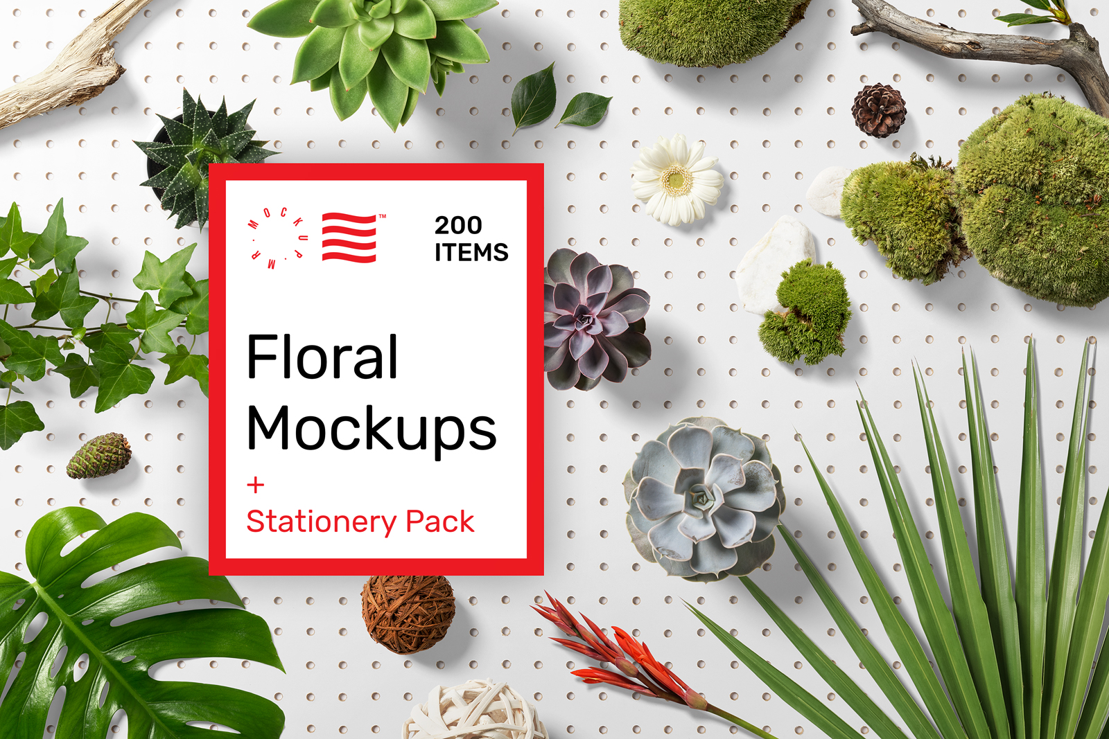 Floral Mockups + Stationery Pack Floral Mockups + Stationery Pack