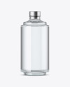 Glass Bottle W/ Vodka Mockup