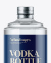 Glass Bottle W/ Vodka Mockup