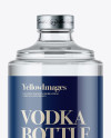 Glass Bottle W/ Vodka Mockup