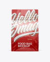 2oz Glossy Food Bag Mockup - Front View