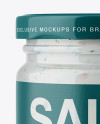 Glass Jar with Tartar Sauce Mockup - Front View