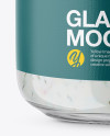 Glass Jar with Tartar Sauce Mockup - Front View