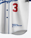 Men's Baseball Jersey Mockup - Front Half Side View