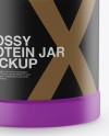 Matte Protein Jar Mockup