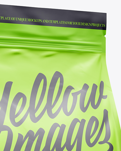 11lb Food Bag Mockup - Half Side View - Free Download Images High