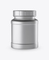 Metallic Protein Jar Mockup