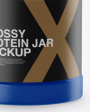 Textured Protein Jar Mockup