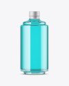 Glass Bottle W/ Liquor Mockup